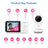 VM819 2.8 2-Way VTech Baby Monitor with Camera and Audio, Screen Portable Baby Camera, Night Vision, Audio, Temperature