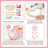 6 Pack Fennoral Heart Dream Catcher Craft Kit for Kids Paint You Own Love Heart Dream Catcher DIY Coloring Mother's Day