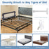 (47-Inch, BABY JOY Bed Rails for Toddlers, Extra Long, Swing Down Safety Bed Guard for Convertible Crib, Folding Baby