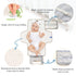 VEKELEE Green Sea Turtles Portable Diaper Changing Pad for Baby, Waterproof & Foldable Changing Mat, Soft & Comfortable