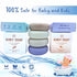 Set 4 of Organic Baby Soap Bars - Lavender-Chamomile, Goat Milk-Honey, Unscented, Greek Yogurt - Coconut Milk - All