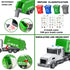 2.4Ghz Remote Control Garbage Truck Toys - 1/24 RC Truck with 4 Trash Cans, 6 Channel Remote Control, Gifts for Boys 3+