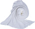 Matissa Newborn Baby Photography Prop Swaddle Cheesecloth Knit Crochet Wrap, 16 Colors Available (White)