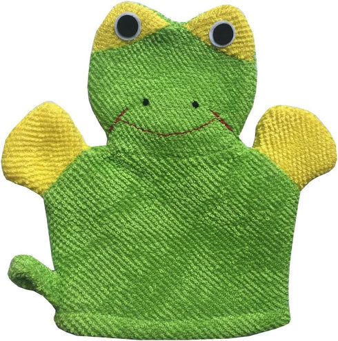 Cute Baby Kids Bath Sponge/Mitt/Glove Set of 4 - Cartoon Rabbit/Frog/Duck/Bear