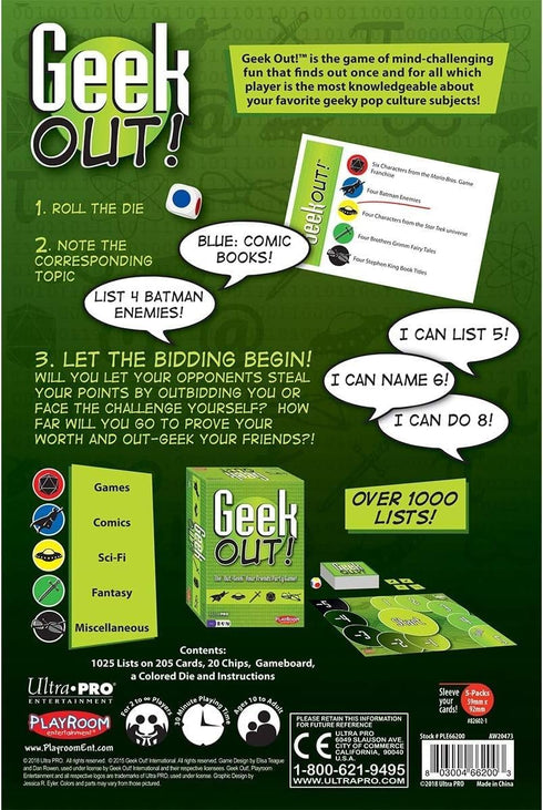 Playroom Entertainment Geek Out Game, Green