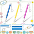 Civaner 6 Pcs Slide Whistle for Kids & Adults, Musical Instrument Toy, Educational Games, Birthday Gifts, Blue Yellow