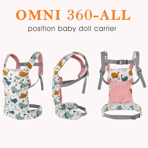 Backpack 14 25 inch Vollence Baby Doll Carrier Front and Back Doll Carrier for to Dolls