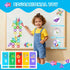 Set 30pcs, 3-5 4-8 Mini Magnetic Tiles Travel with Case Mini Travel Magnet Tiles, Portable Travel Size Magnetic Tiles