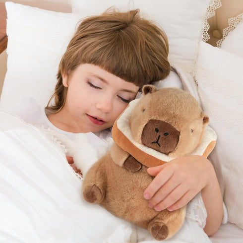 11 inch CHDBLOCK Toast Capybara Plush, Cute Capybara Plush, Toast Removable Capybara Stuffed Animal Bread Capybara