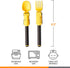 Dinneractive Utensil Set for Kids, Yellow Firefighter Themed Fork and Spoon, 2-Piece Set