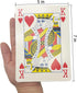 QkonkgnS 5X7 Inch (4 Large Jumbo Playing Cards, Giant Deck of Cards Games for Families Casino Party Decorations