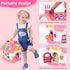 DELUTIQUE 1 1 8 1 6-12 18 Toddler Girl Toys for Year Old, Montessori Toys for Year Old Girl Birthday Gift, In Pink Baby