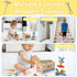 2 Set 2-4, Toys for Year Old Boy - Wooden Kids Tool with Apron, Montessori Toddler Bench STEM Educational Construction