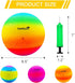 Four Square Balls, 8.5 Inch Playground Ball for Kids, Outdoor Dodgeball Kickball Handball Game with Hand Pump