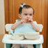 Set Set Miniware Sensory Starter with Sensory Baby Bowl, Baby Spoon, Roll & Lock Bib - Easy to Clean Baby Feeding
