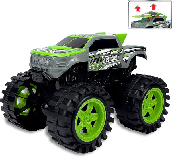 Exploding Monster Truck Toy - Crash Sounds and Lights, Smash It Up Again and Again, for Boys Age 3 and Up