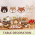 Hoteam Woodland Nursery Decor, Wooden Forest Animal Wall Decoration Woodland Baby Shower Decorations Nursery Decor