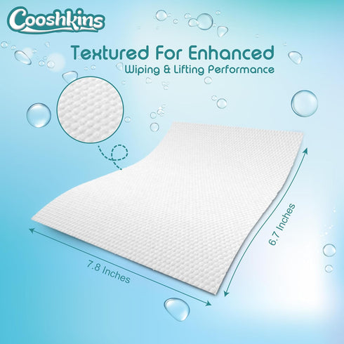 COOSHKINS 60 Count (Pack 1) 99.9% De-Chlorinated Pure Water Baby Wipes | Soft & Thick of Gentle Unscented Wipes