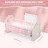 Set, 18 Inch Pithfor Wooden Baby Doll Crib Baby Doll Bed Toys for Dolls, with Bedding and Canopy, Baby Doll Furniture