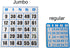 Yuanhe Jumbo Bingo Game Cards - 50 Pack Easy Read Bingo Set for Kids Party, School, Family Gathering