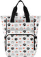 SUABO Footprints Love Baby Diaper Bag Backpack Large Bag Waterproof Travel Diaper Bags