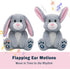 10 YH YUHUNG Easter Bunny Interactive Talking Plush Toy, Voice Repeat & Record, Songs with Flapping Ears, Volume