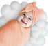Set Golener Muslin Swaddle Blankets - Sleepea Swaddle with Bow Headbands, Hats and Newborn Name Announcement Card