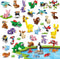 INSOON 30 Packs Animal Party Favors for Kids, 810 PCS Mini Animal