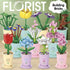 12 Pack Set Liberty Imports Mini Flower Botanical Building Block Collection, Creative Flower Plant Toy for Kids, Home