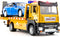 BDTCTK Friction Powered Flatbed Truck Toy with Lights and Sounds, Push and Go