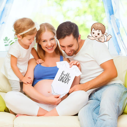 Sets Jiuguva Surprise Pregnancy Announcements for Dad and Husband Pregnancy Test Keepsake Box Wooden Announcement Box