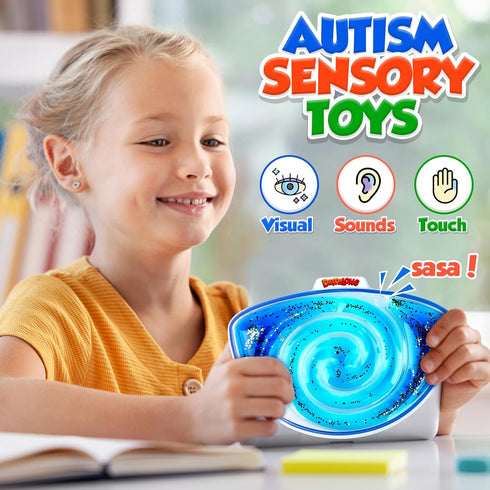 Squishy Sensory Toys for Kids - 4 Pack Fidget Toy Sensory Maze for Autism, Stress Relief Toys for Calm Down