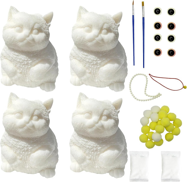 Adorable Taba Squishy Kit, Cute Taba Squishy Cat for Adult/Kids DIY Dress