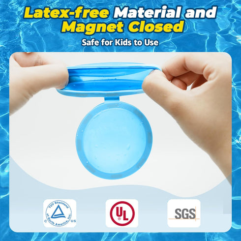 ?16 Pack?WABALLO Reusable Water Balloons - Fast Refillable Magnetic Latex-Free Pool Beach Toys for Summer Parties