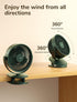 4000mAh 4 14 JISULIFE Clip on Baby Stroller Fan, Battery Operated, Portable Personal Small, Quiet & Narrow Slot Design