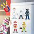 Atoylink Wooden Magnetic Dress Up Dolls Pretend Play Set, 40+ Pcs Occupations Community Helpers for Toddlers