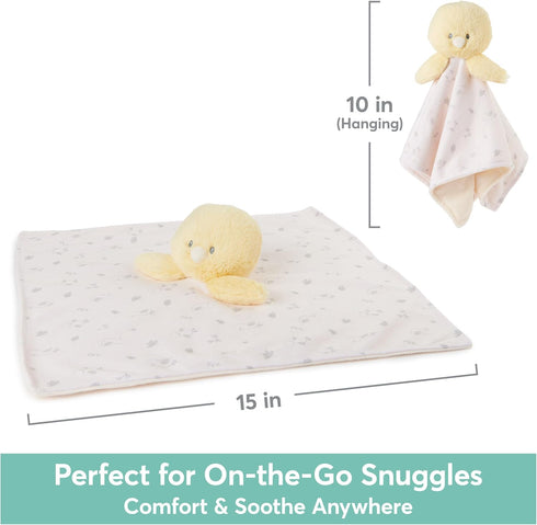 GUND Baby Sustainably Soft Duckling Lovey - Stuffed Animal Plush Blanket for Babies, Yellow/Cream, 10”