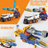 Dwi Dowellin Truck Toys for Kids, 28" Large Car Toys Include 4 Racing Cars + 6 Balls, Light & Sounds, Ejection &