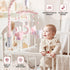 25 Inches 35 3 Baby Crib Mobile - Elephant Mobile for Crib with Mobile Arm and Lullabies Musical Box, Modes Digital