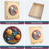 300 Qiuenisray Space Puzzles for Adults, Pieces Solar System Planet Wooden Jigsaw Puzzles, FSC Certified Unique Shape