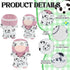 Simgoing 17cm Set 17cm Doll Clothes Pajamas with Eye Mask Good Night Bathrobe, Bathrobe Belt Outfit Gifts Fits Most