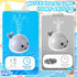 Baby Bath Toys Rechargeable Whale Sprinkler, Light Up Bath Fountain for Toddlers 1-3, 6-12 Months, Birthday Gifts