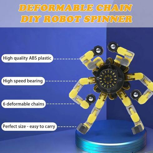 Original ecology 12Pcs Transformable Fidget Spinners Toys- Deformable Fingertip Gyro Stress Relief Sensory Toys, Easter