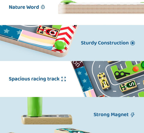 LADFAR 34567 Magnetic Maze Montessori Toys Toddler Toys & Kids Games Designed for Preschool Learning Activities