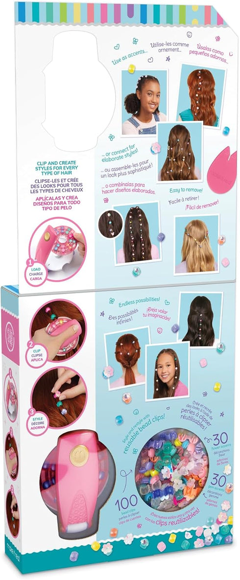 Set 8+ Make It Real: Snap N' Glam Hair Styling - Reusable Gems, Accents & Bead Clips, Create Unique Styles for Every