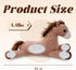 24", 4.4lbs, Weighted Horse Stuffed Animals, Large Stuffed Horse Plush Cute Farm Animal Plush Toy, Weighted Pony