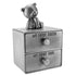 Mogoko Silver Tooth Box, Baby First Tooth and Curl Keepsake Box Set for Kids Teeth Fairy Holder