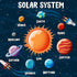 100 Pieces Solar System Model Foam Ball Kit, Includes Polystyrene Balls, Toothpick Flags, and Brushes