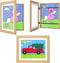 3Pack Kids Art Frames Natural Woodgrain, 10x12.5 Child Artwork Frame Without Mat