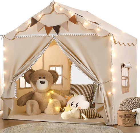 Treestone Play Tent for Kids, 2 in 1 Toddler Tent with Padded